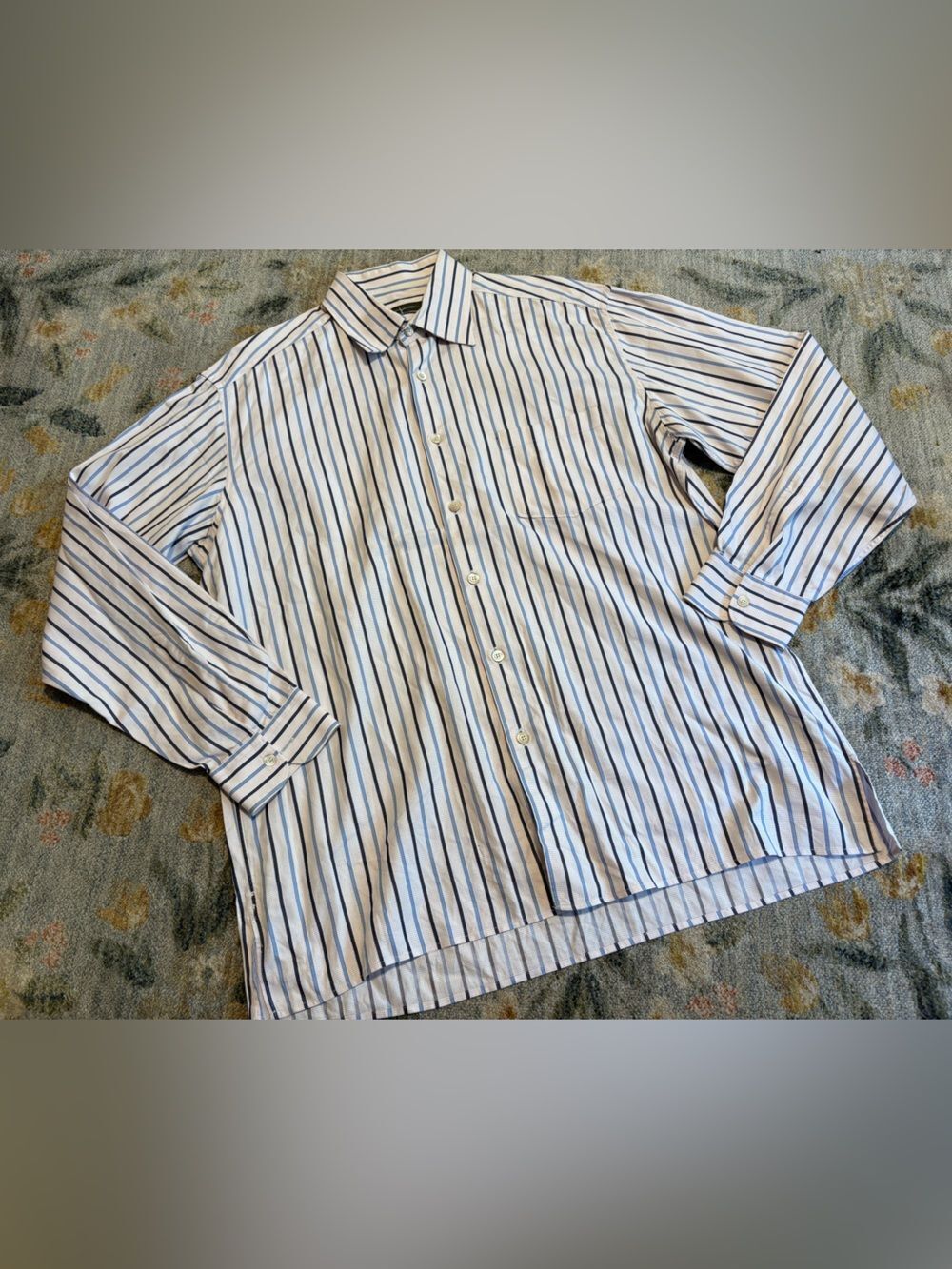 Ermenegildo Zegna Button Up Pristine condition XXL Striped
